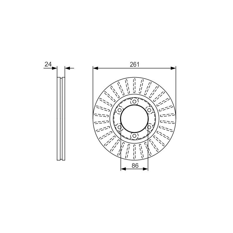 Disque de frein à l'unité BOSCH