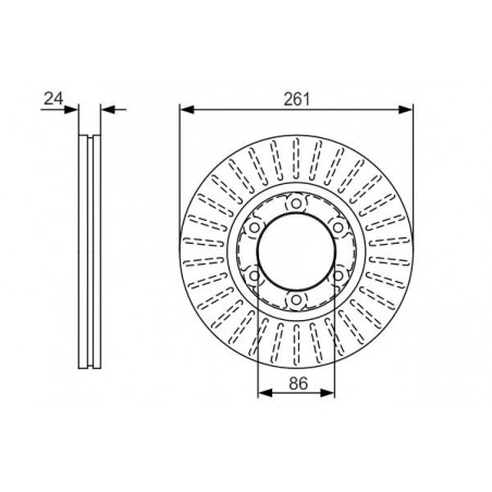 Disque de frein à l'unité...
