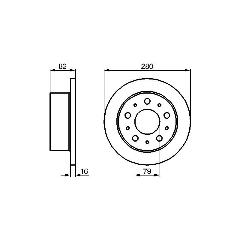 Disque de frein à l'unité BOSCH