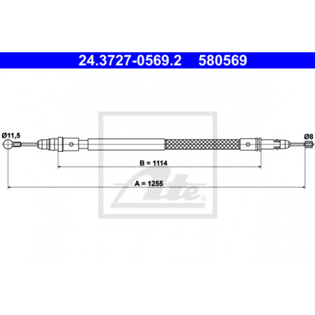 Câble de frein à main ATE