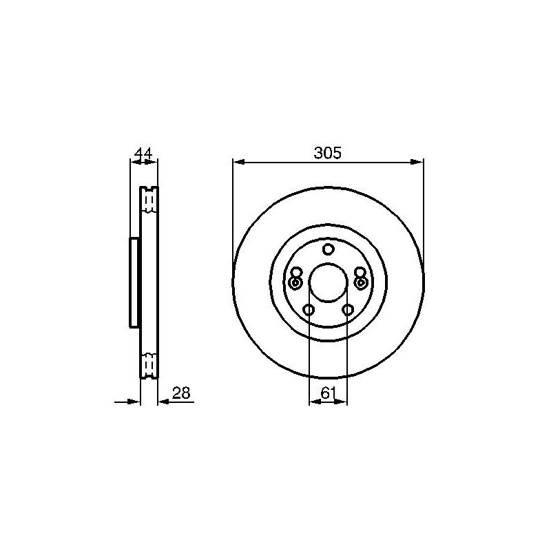 Disque de frein à l'unité BOSCH