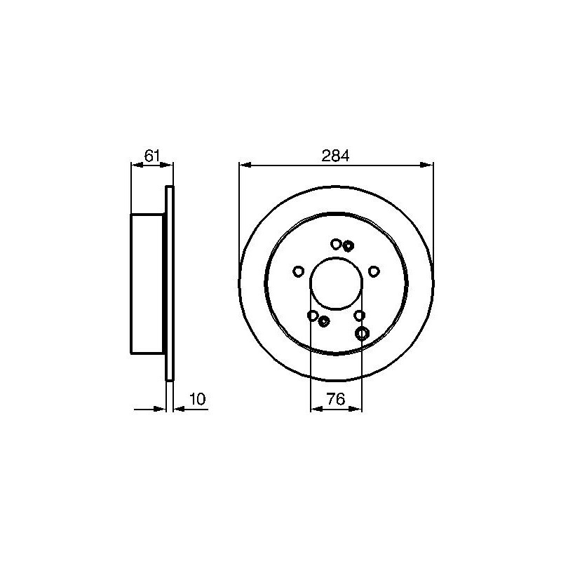Disque de frein à l'unité BOSCH