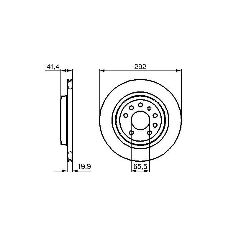 Disque de frein à l'unité BOSCH