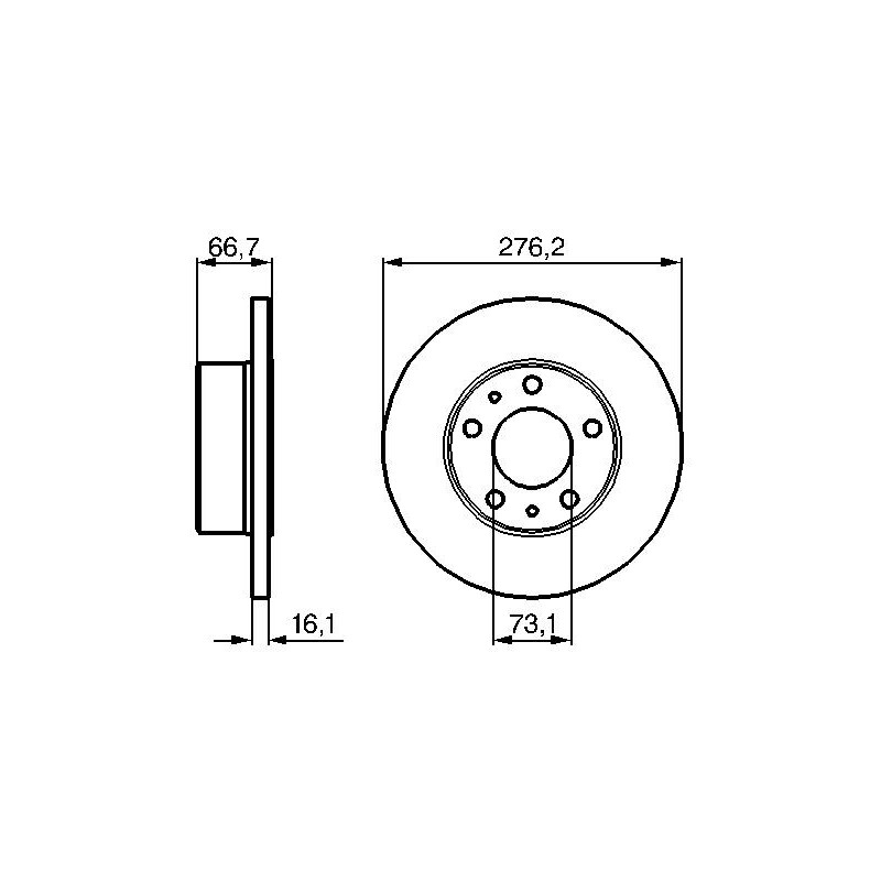 Disque de frein à l'unité BOSCH