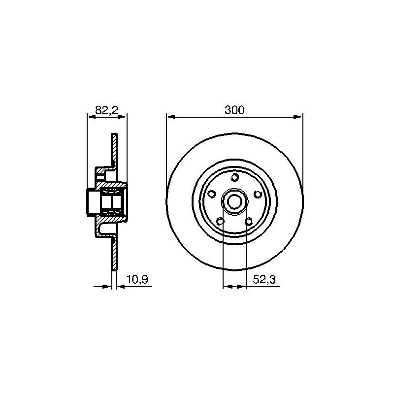 Disque de frein à l'unité BOSCH