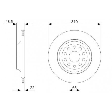 Disque de frein à l'unité BOSCH