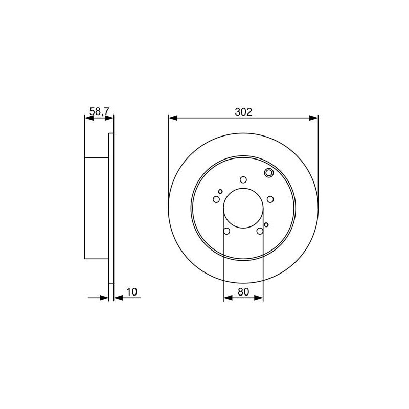 Disque de frein à l'unité BOSCH