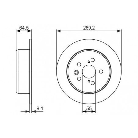Disque de frein à l'unité...