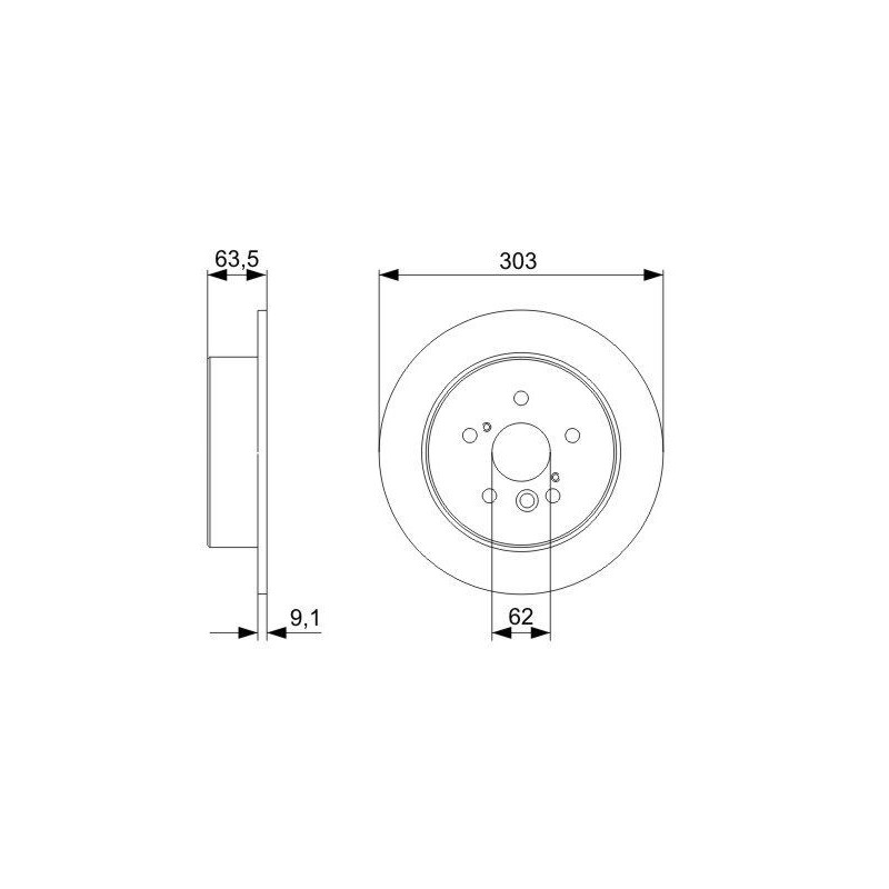 Disque de frein à l'unité BOSCH