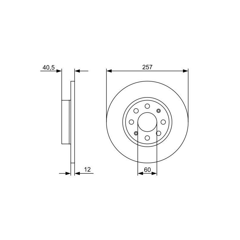 Disque de frein à l'unité BOSCH