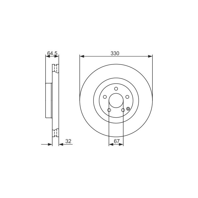 Disque de frein à l'unité BOSCH