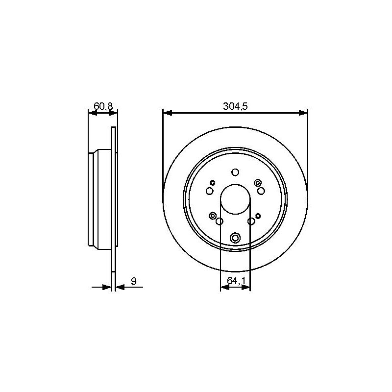 Disque de frein à l'unité BOSCH