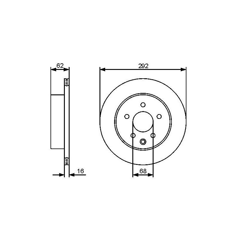 Disque de frein à l'unité BOSCH