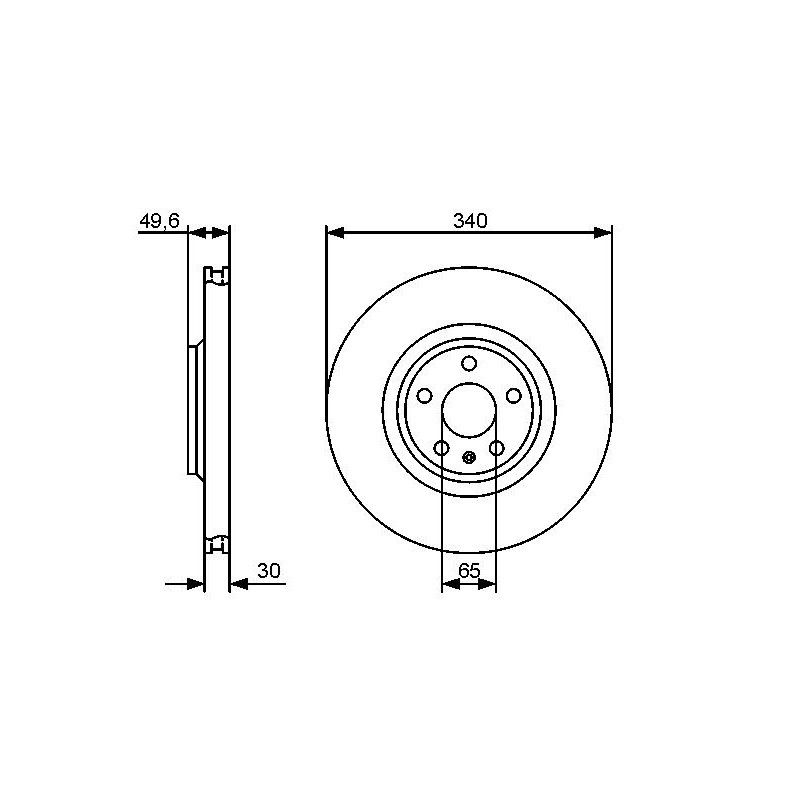 Disque de frein à l'unité BOSCH