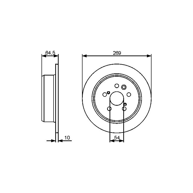 Disque de frein à l'unité BOSCH