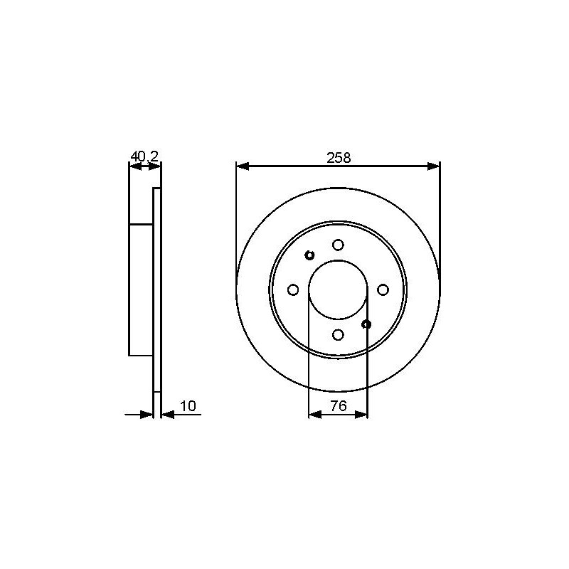 Disque de frein à l'unité BOSCH