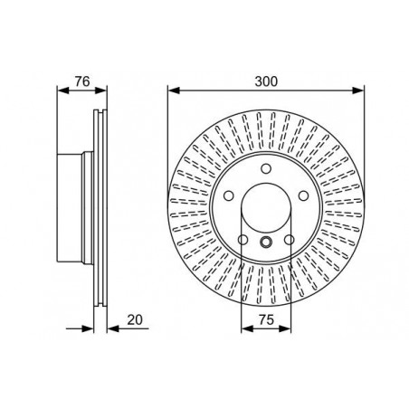 Disque de frein à l'unité BOSCH