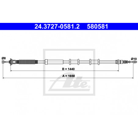 Câble de frein à main ATE
