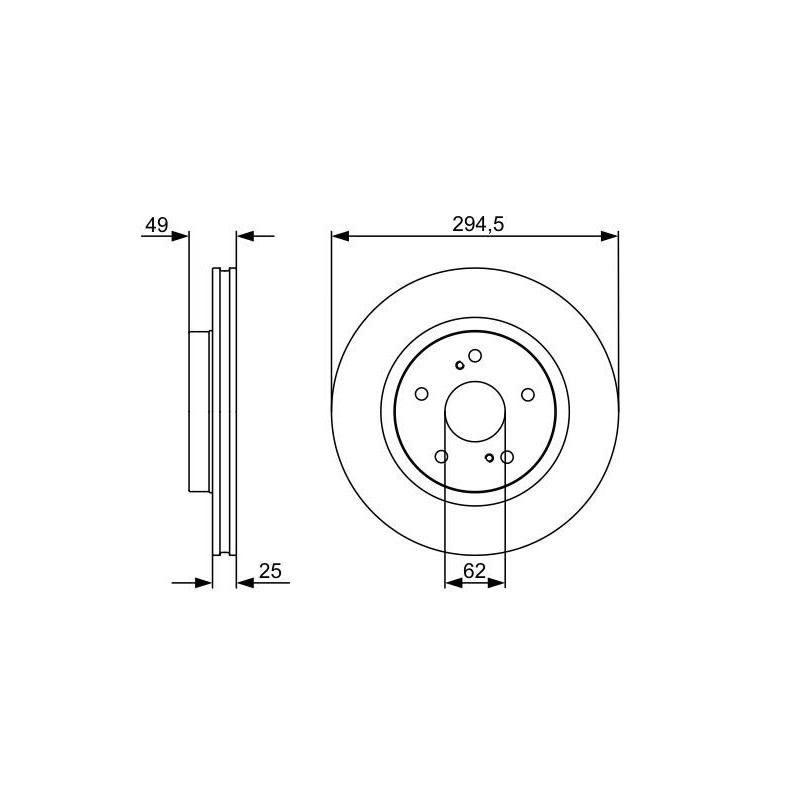Disque de frein à l'unité BOSCH