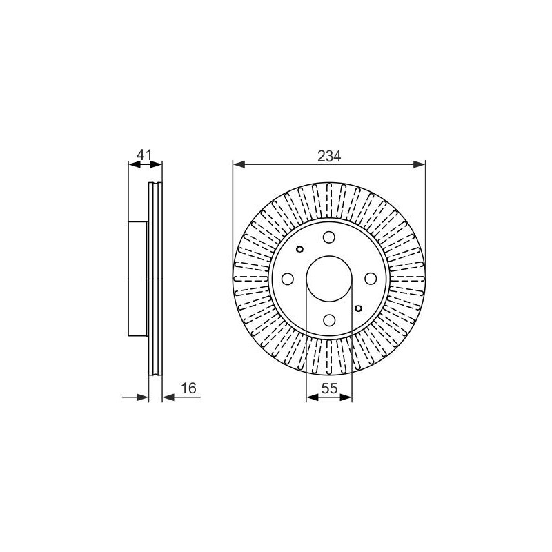 Disque de frein à l'unité BOSCH