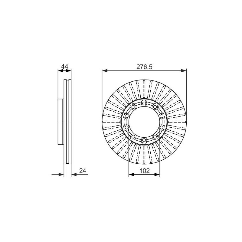 Disque de frein à l'unité BOSCH