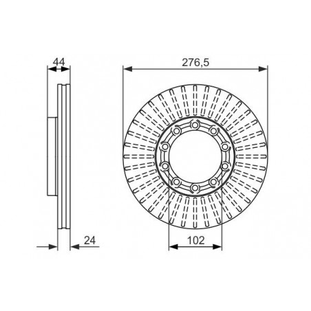 Disque de frein à l'unité BOSCH