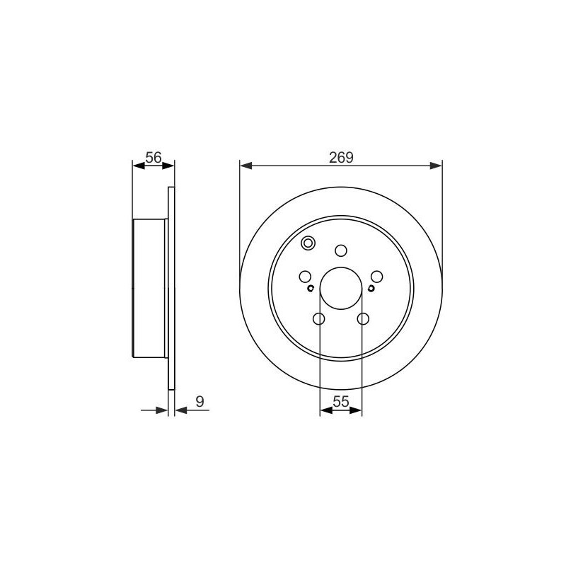 Disque de frein à l'unité BOSCH