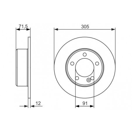Disque de frein à l'unité BOSCH
