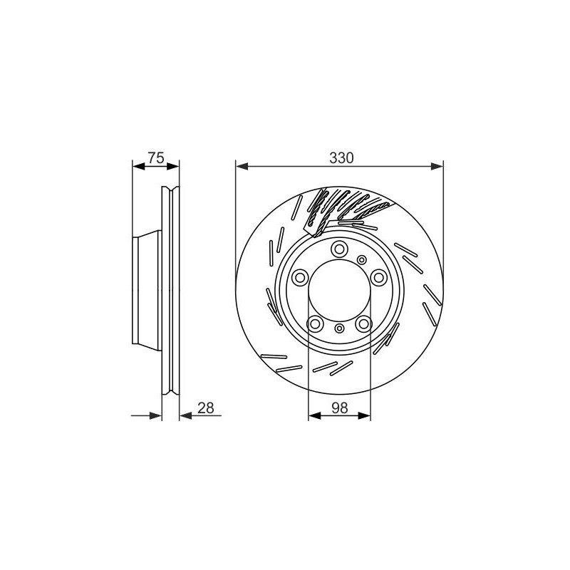 Disque de frein à l'unité BOSCH