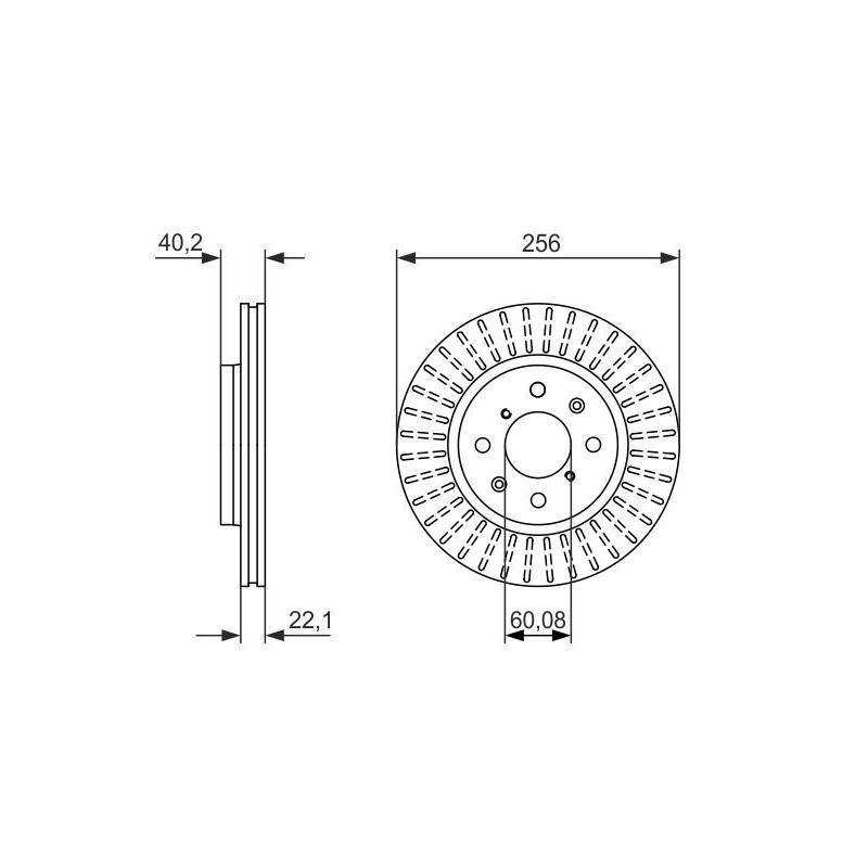 Disque de frein à l'unité BOSCH