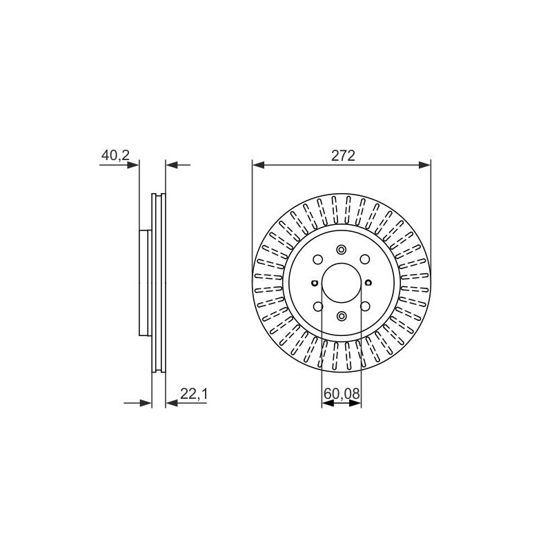 Disque de frein à l'unité BOSCH