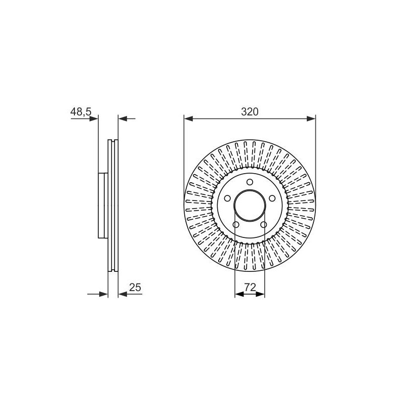 Disque de frein à l'unité BOSCH