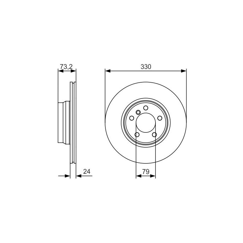 Disque de frein à l'unité BOSCH
