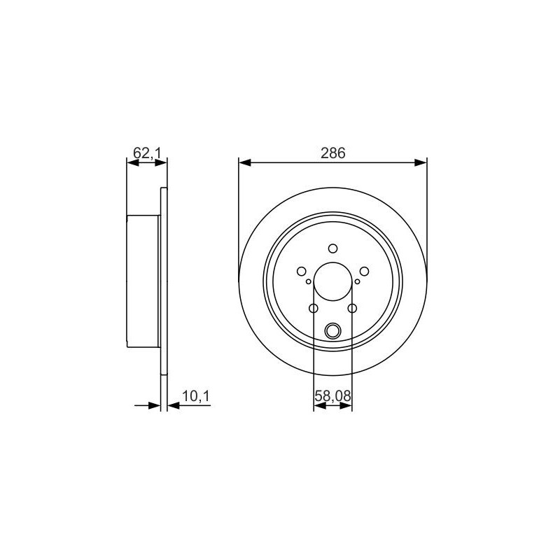 Disque de frein à l'unité BOSCH