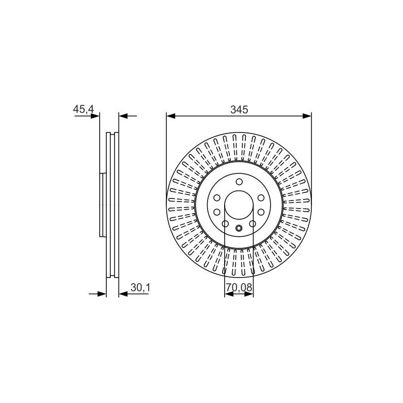 Disque de frein à l'unité BOSCH