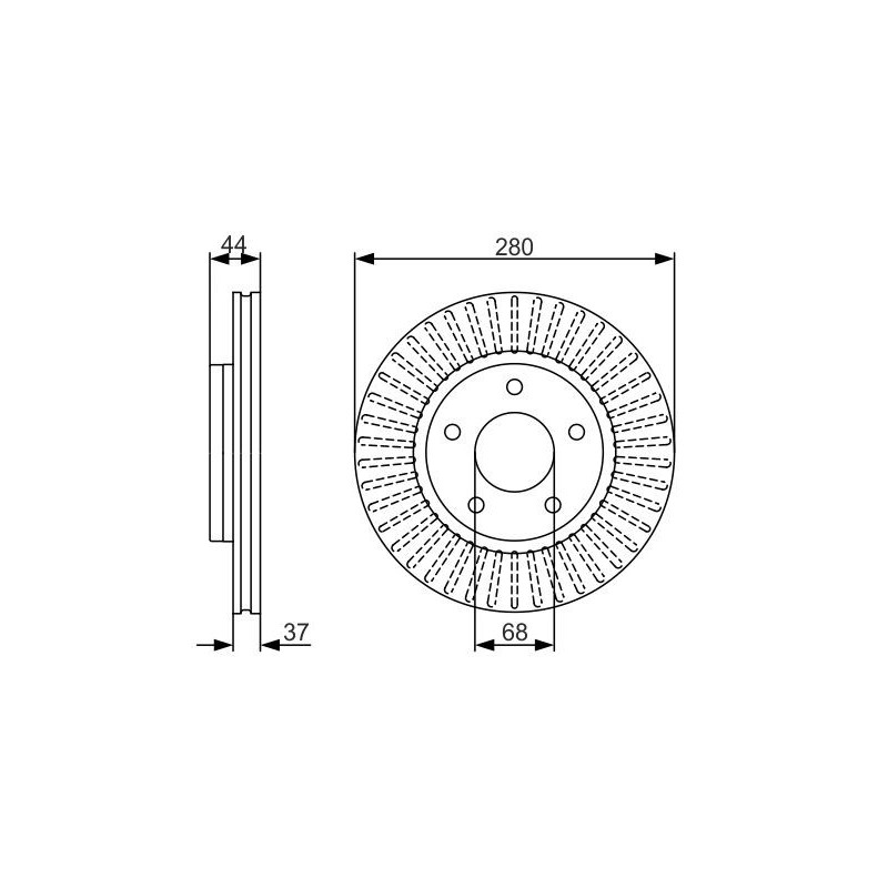 Disque de frein à l'unité BOSCH