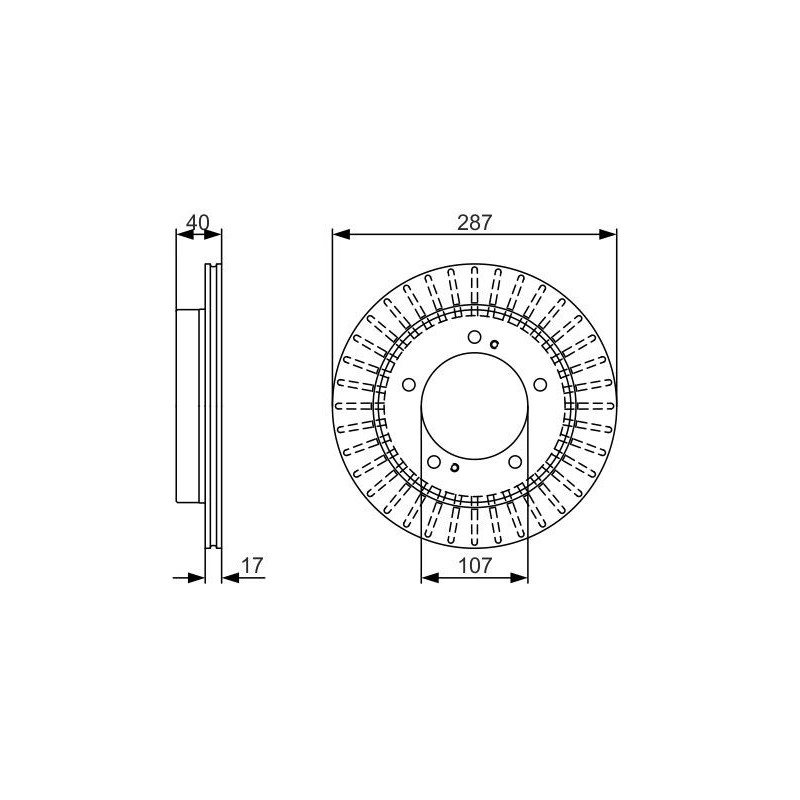 Disque de frein à l'unité BOSCH