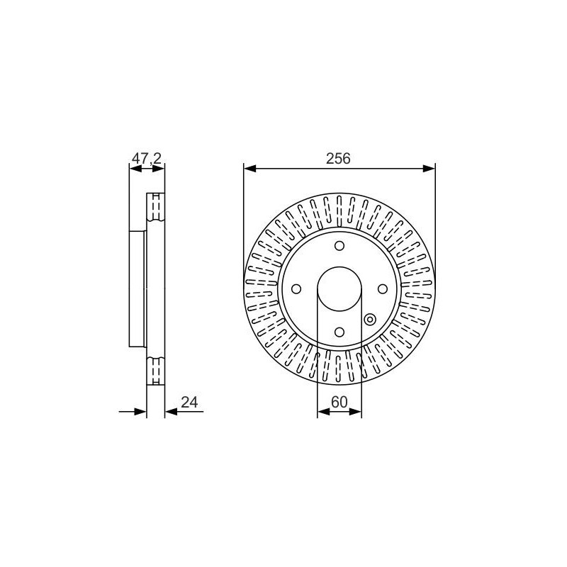 Disque de frein à l'unité BOSCH