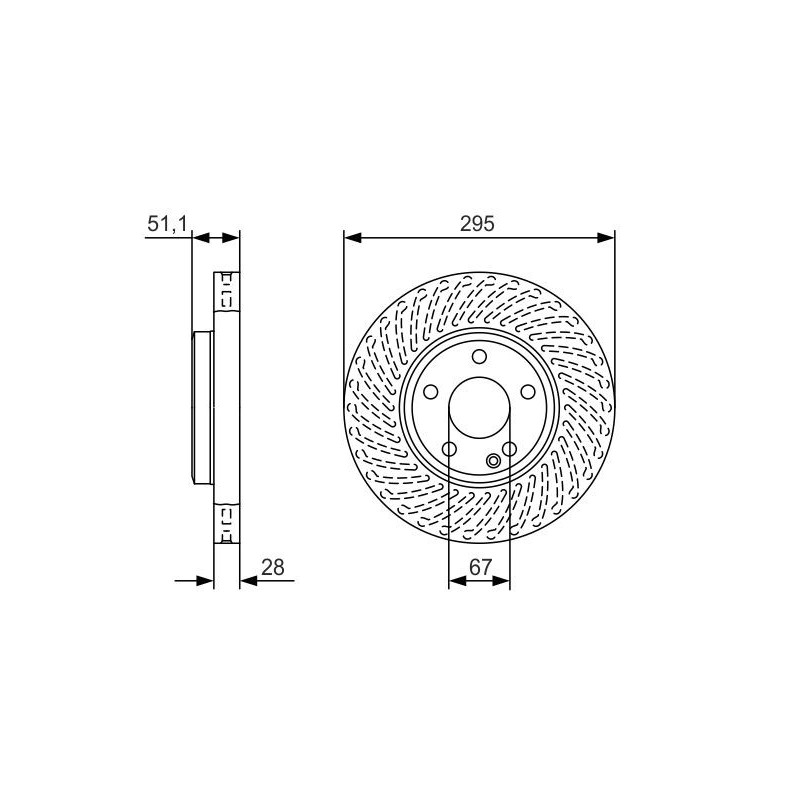 Disque de frein à l'unité BOSCH