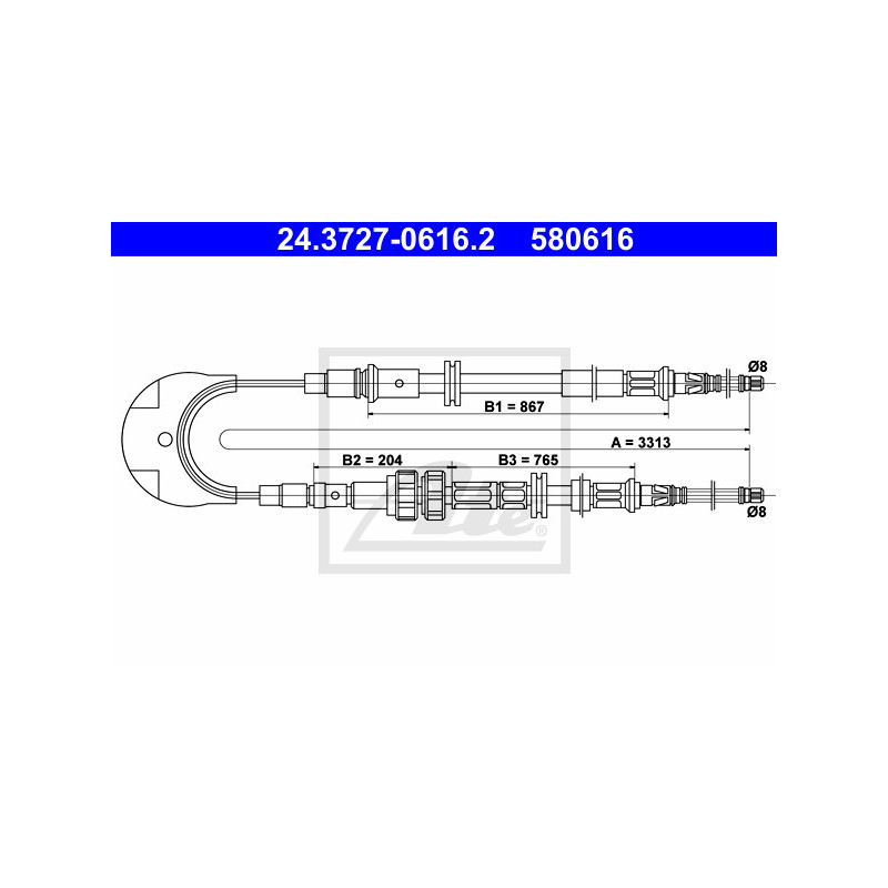 Câble de frein à main ATE
