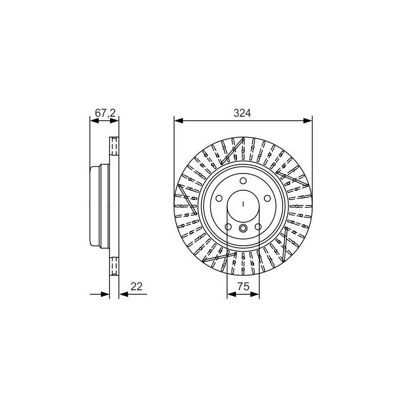 Disque de frein à l'unité BOSCH
