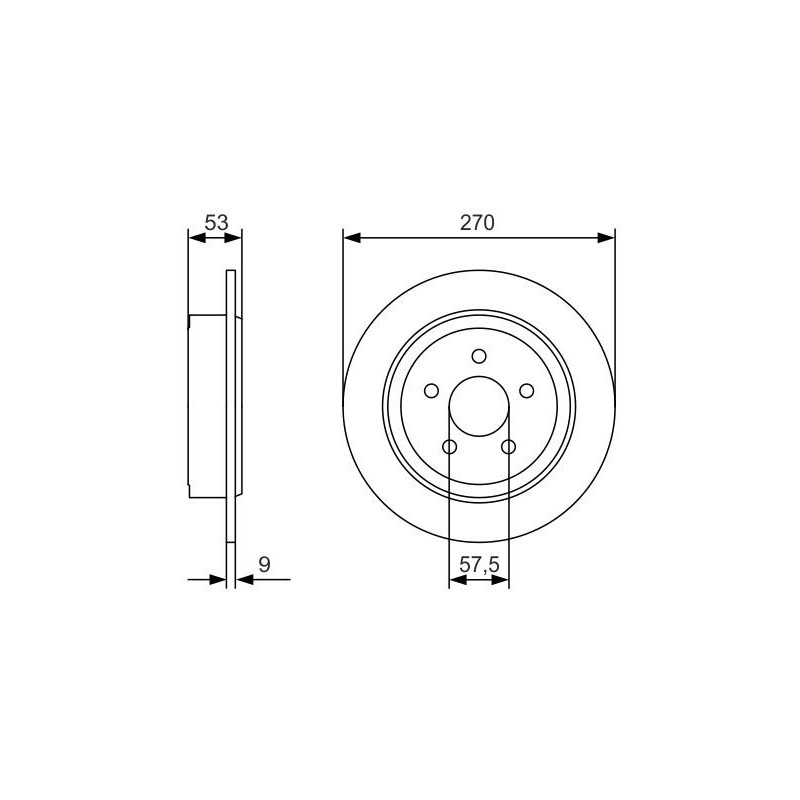 Disque de frein à l'unité BOSCH