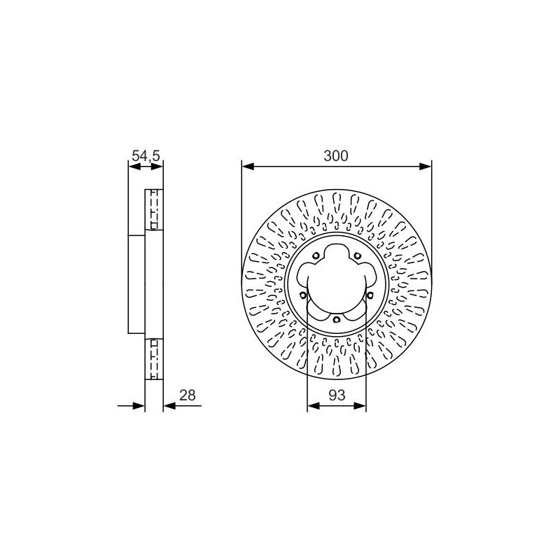 Disque de frein à l'unité BOSCH