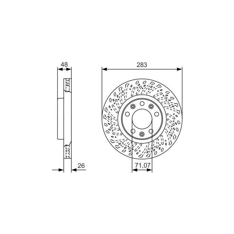 Disque de frein à l'unité BOSCH