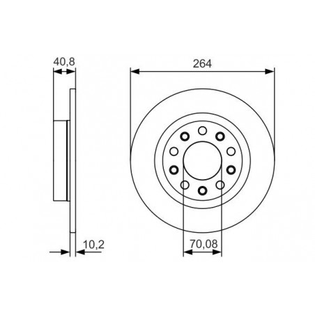 Disque de frein à l'unité...