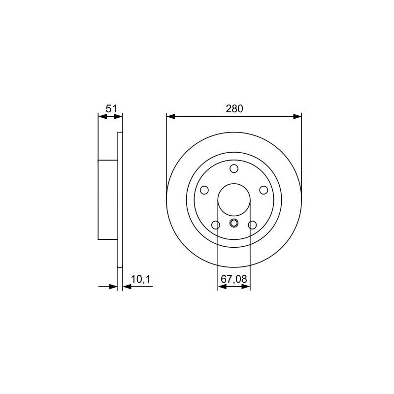 Disque de frein à l'unité BOSCH