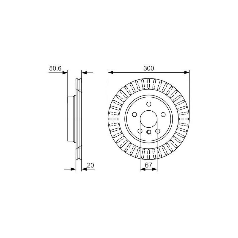 Disque de frein à l'unité BOSCH