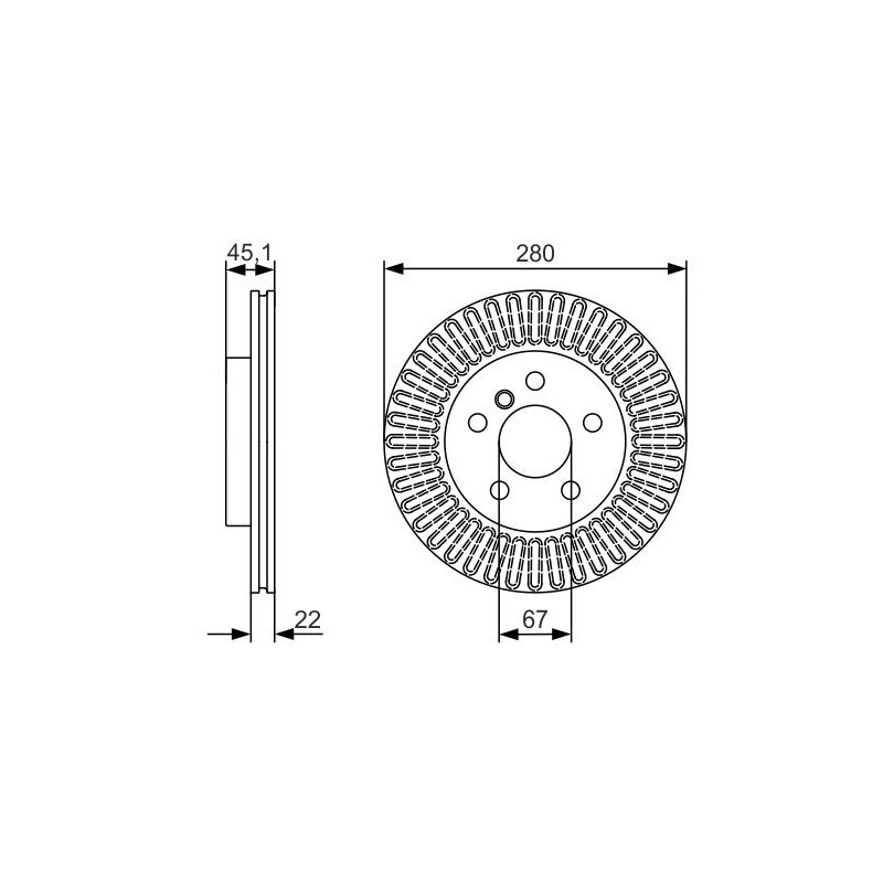 Disque de frein à l'unité BOSCH