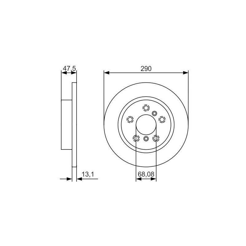 Disque de frein à l'unité BOSCH