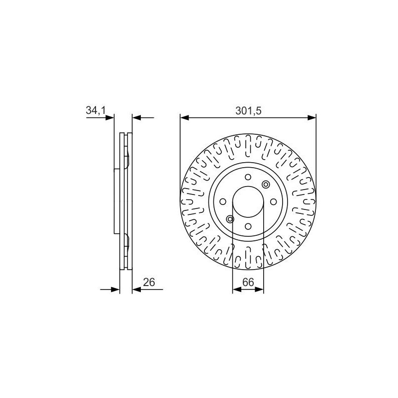 Disque de frein à l'unité BOSCH